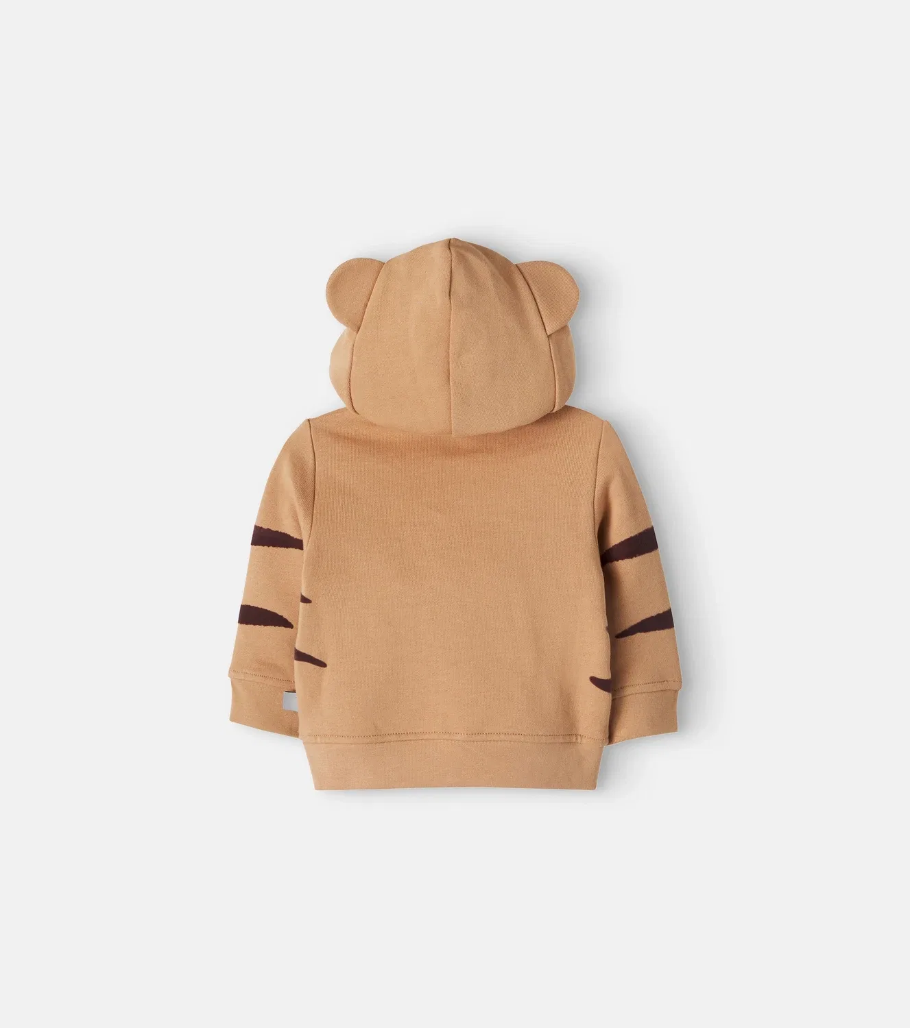 Худи на молнии с капюшоном Stella Mccartney Kids, коричневый — фото 3