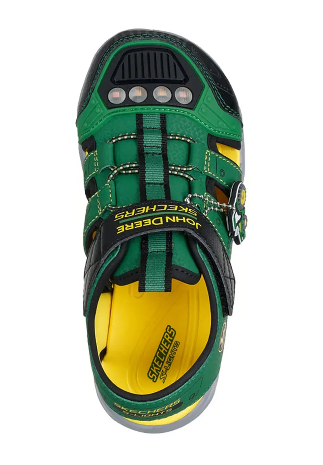 Сандалии John Deere Hypno-Splash для ходьбы Skechers, Green Black Yellow — фото 3