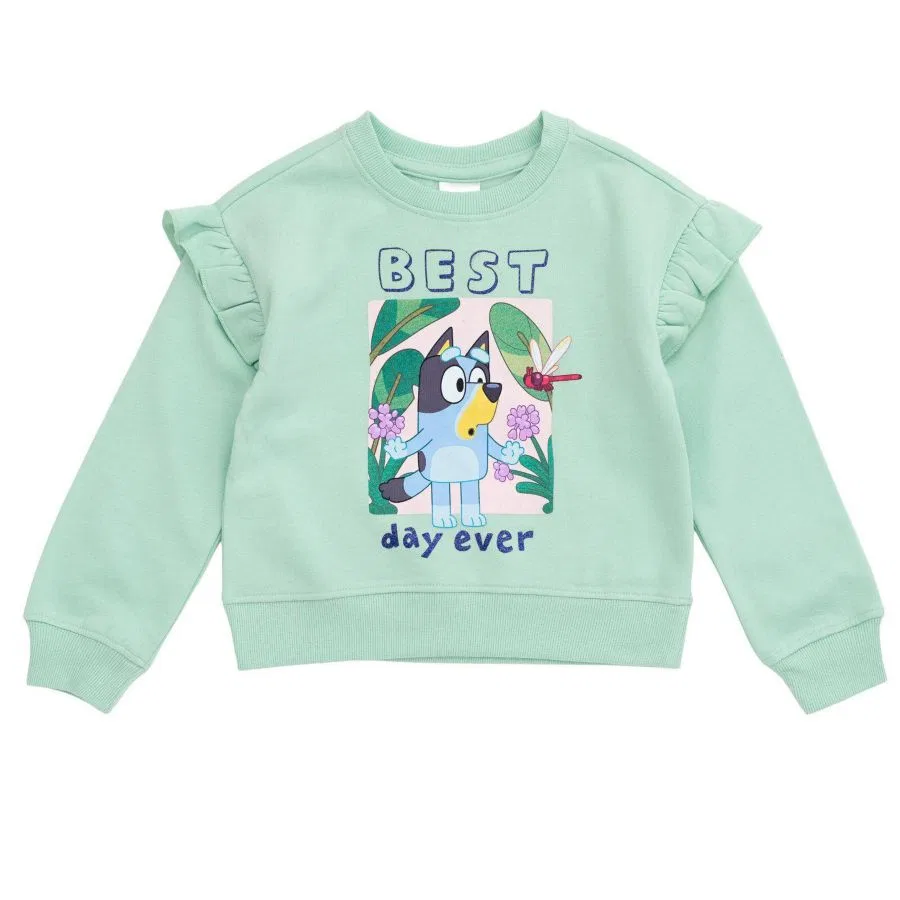Комплект из свитшота и джоггеров с принтом Bluey Bluey, Mint Bluey — фото 2