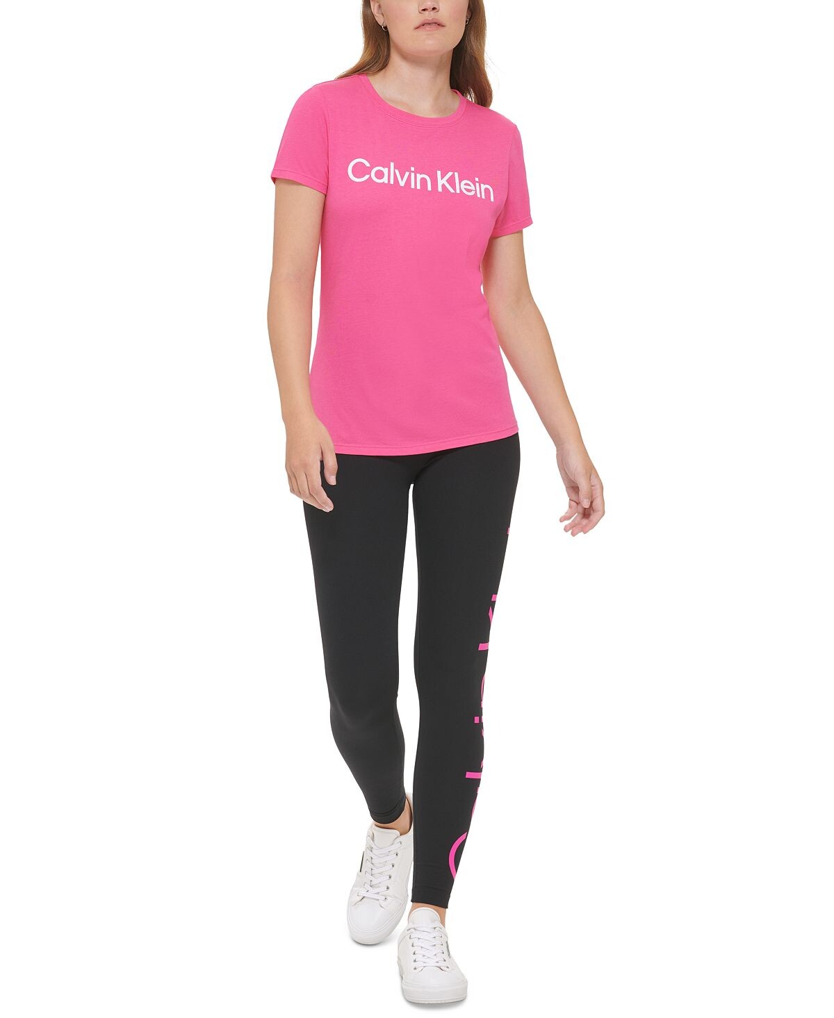

Женская футболка с логотипом Calvin Klein, мульти