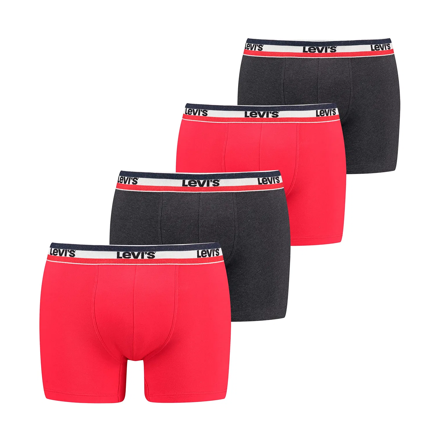 Мужские боксеры с принтом Levi's, Red/Black 701224293