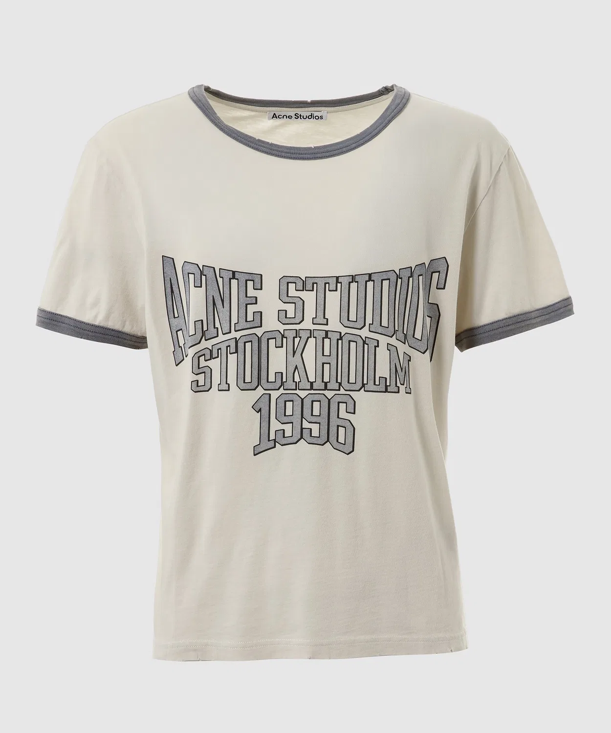 Футболка с коротким рукавом из органического хлопка Acne Studios, Black