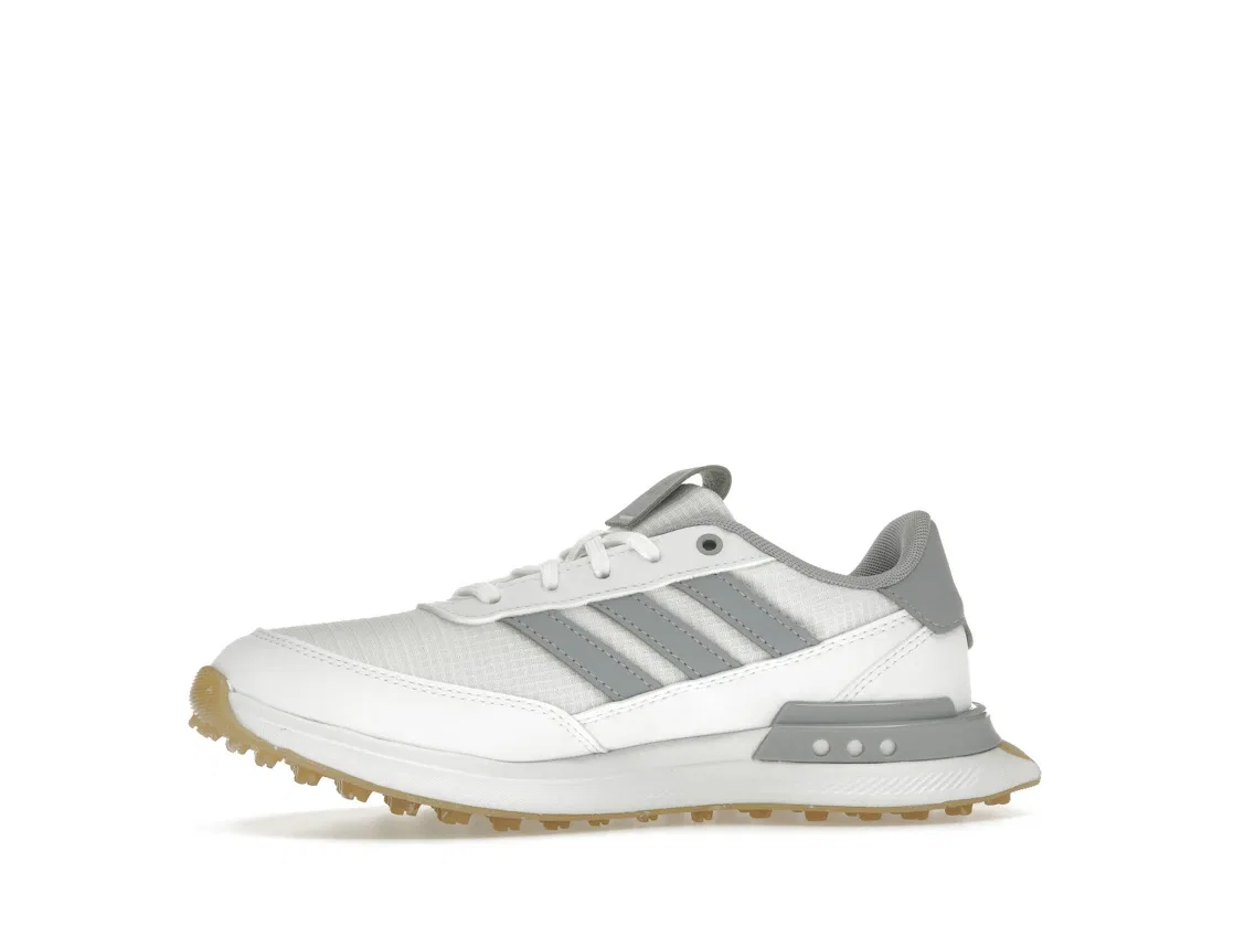 Детские кроссовки для гольфа без шипов Adidas S2G Spikeless 24 Golf, Cloud White Halo Silver Gum — фото 3