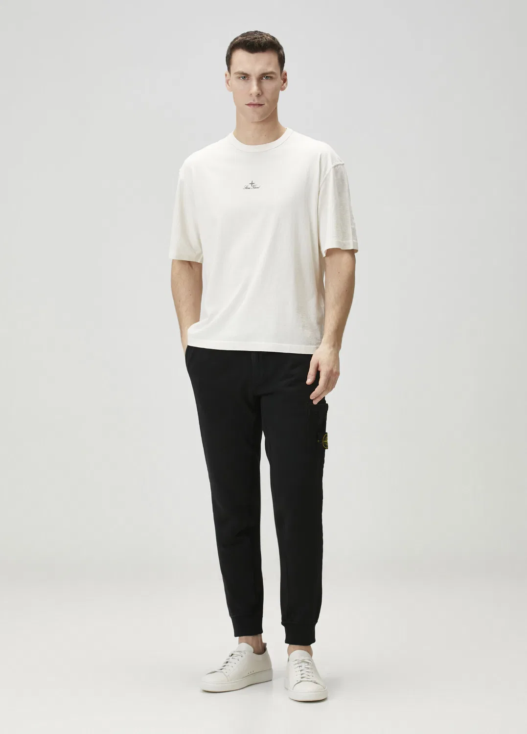 Джоггеры на поясе Stone Island, black