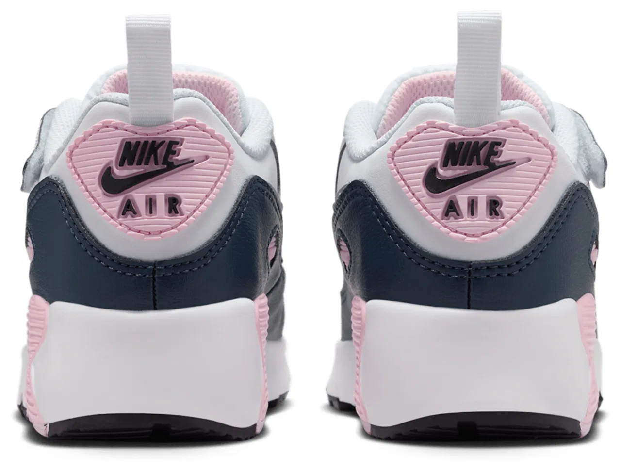 Кроссовки для мальчиков Air Max 90 EasyOn Nike, цвет White/Wolf Grey/Pink Foam — фото 3