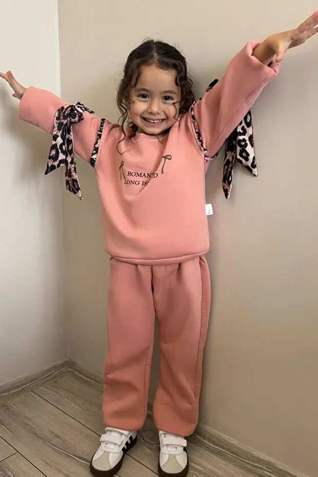 Детский комплект спортивного костюма для девочек с принтом Donino Baby, Rose Dry