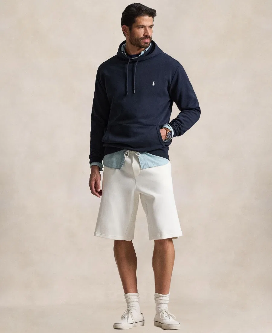 Мужской свитшот классического кроя с капюшоном Polo Ralph Lauren, Aviator Navy — фото 2