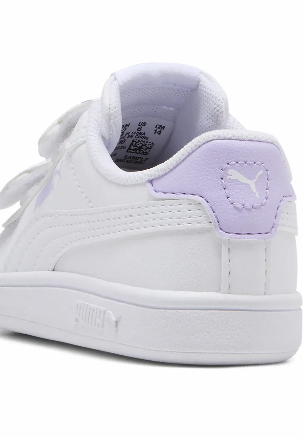 Значки Smash 3.0 v inf унисекс - детская обувь Puma, White-Light Lavender — фото 4