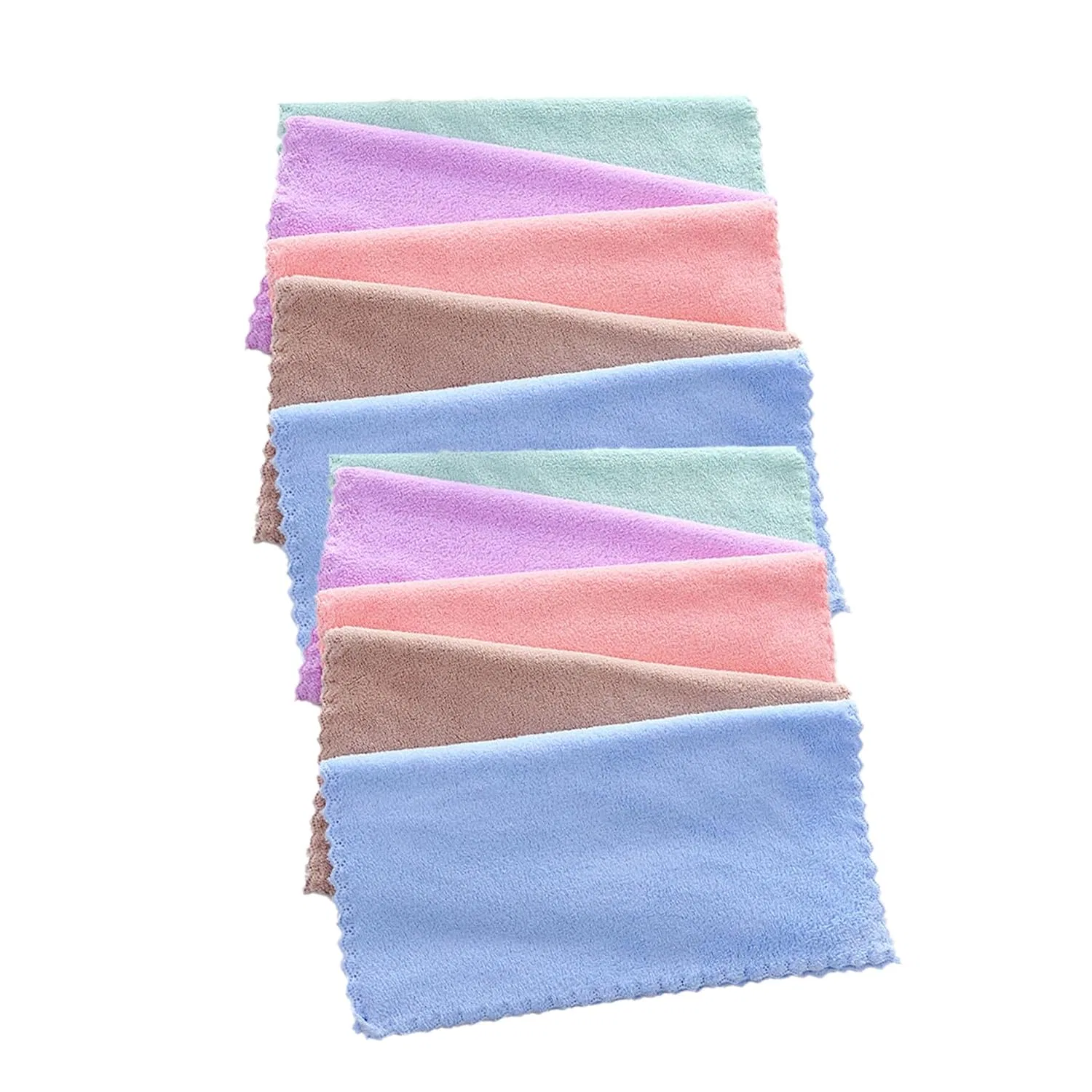 Салфетки для снятия макияжа из микроволокна TEHAUX, 10 шт, 25x25 см