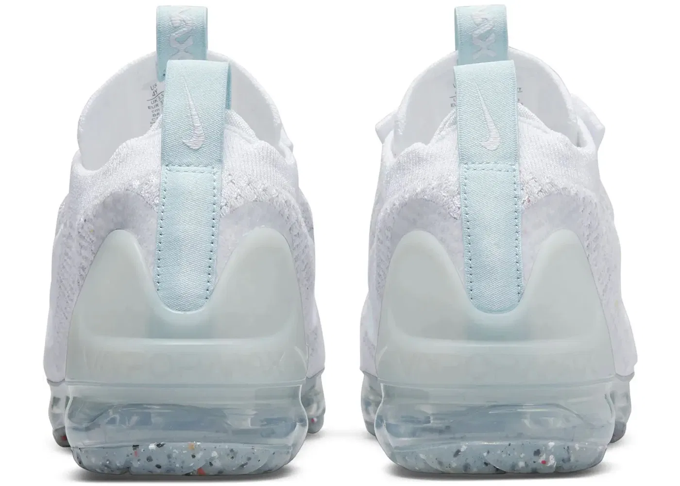 Детские кроссовки Lifestyle Nike Air VaporMax 2021 FK, White/Aura/Summit White/Clear — фото 3