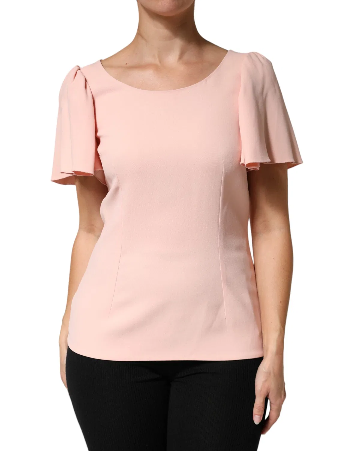 Женская блузка с коротким рукавом и круглым вырезом Dolce & Gabbana, Pink