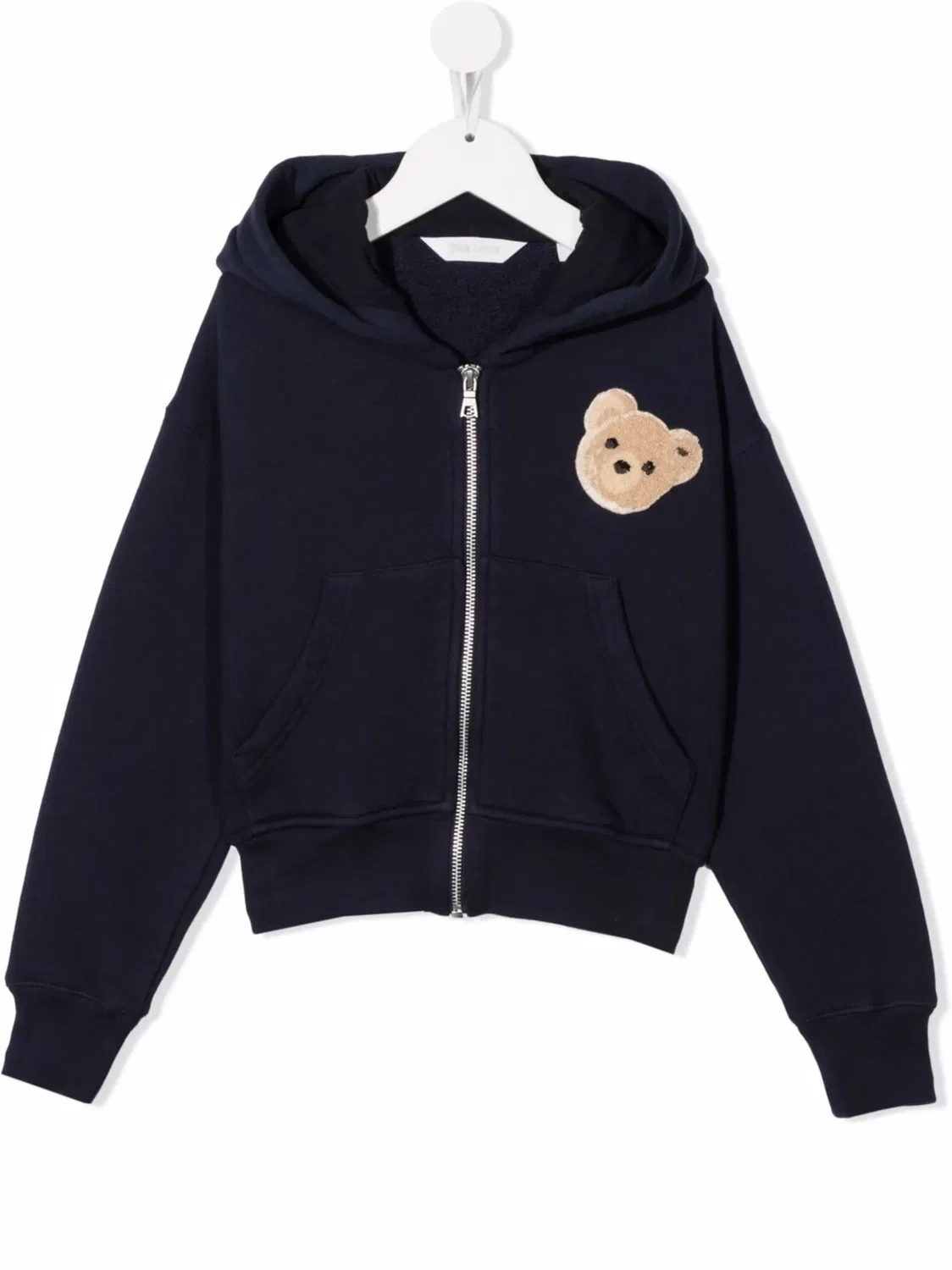 Худи на молнии Bear синее Palm Angels, синий