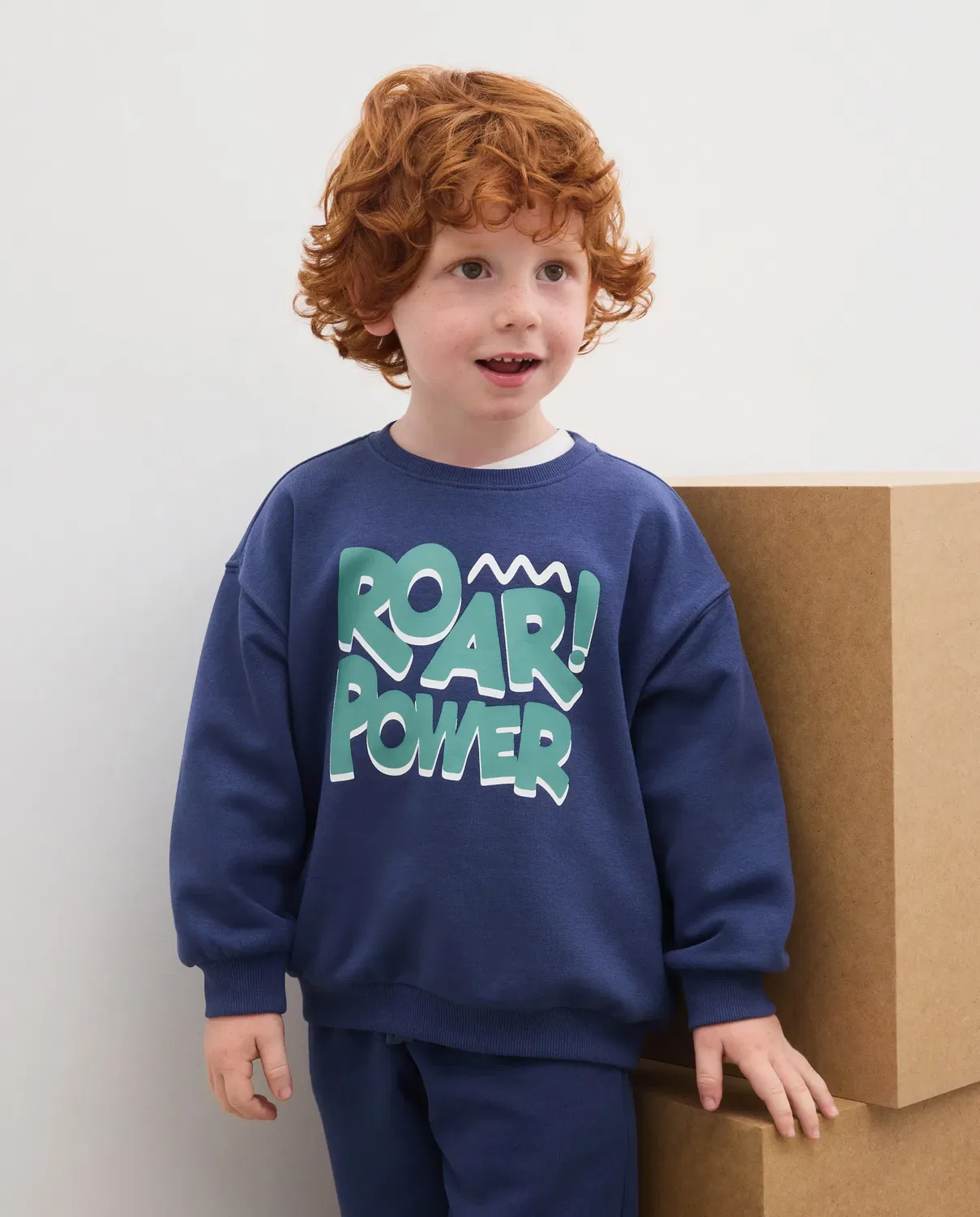 Детская худи для мальчиков с круглым вырезом Kids El Corte Inglés, Azul