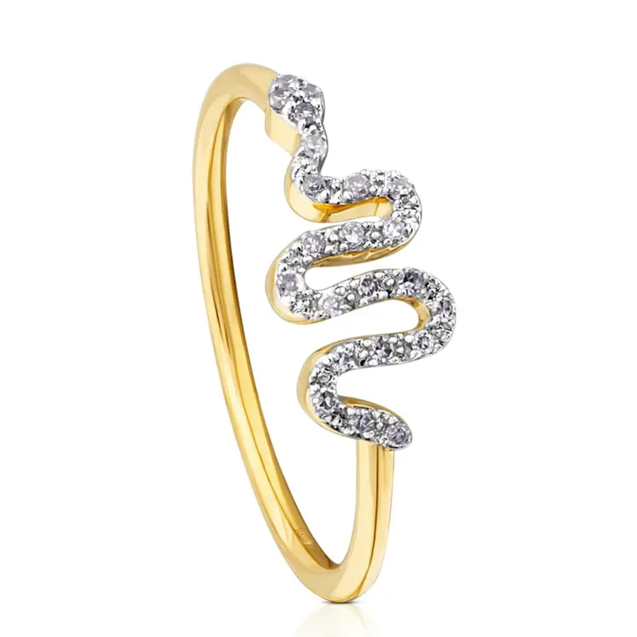 

Кольцо Tous Gem Power Sneak Motif, золото/бриллианты