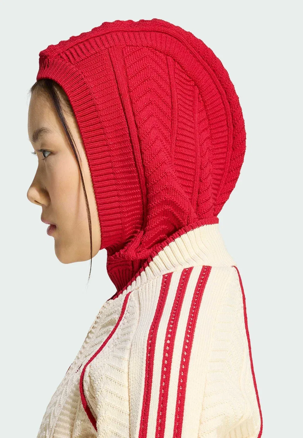 Спортивная куртка SST - куртка-бомбер Adidas Originals, Warm Vanilla Team Victory Red — фото 3
