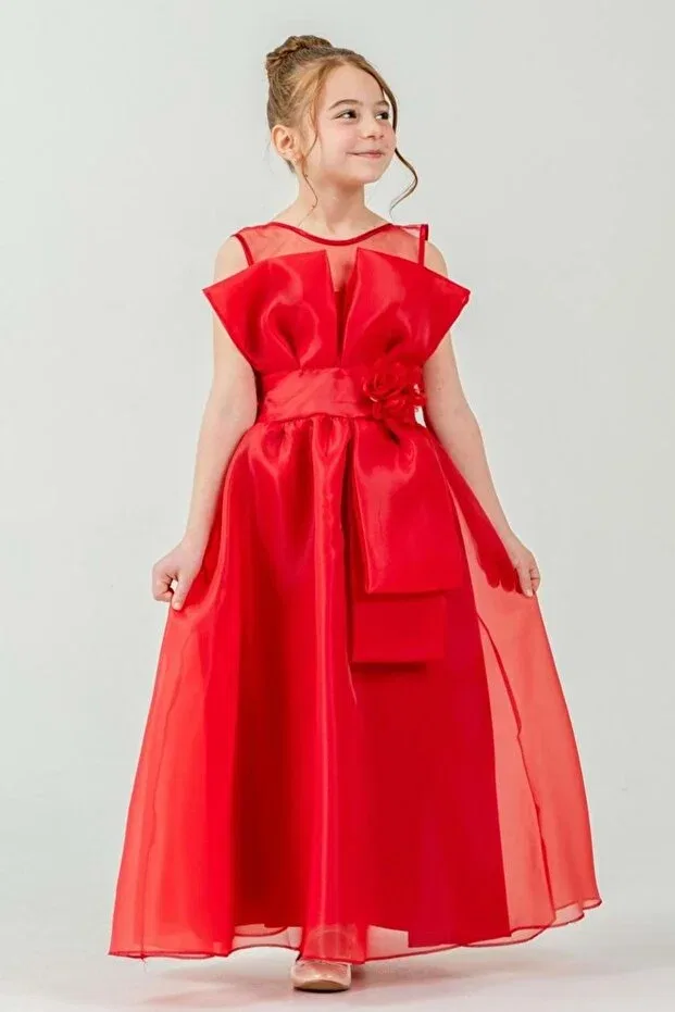 Детское платье для девочек с принтом Party Mnk Baby&Kids, Red