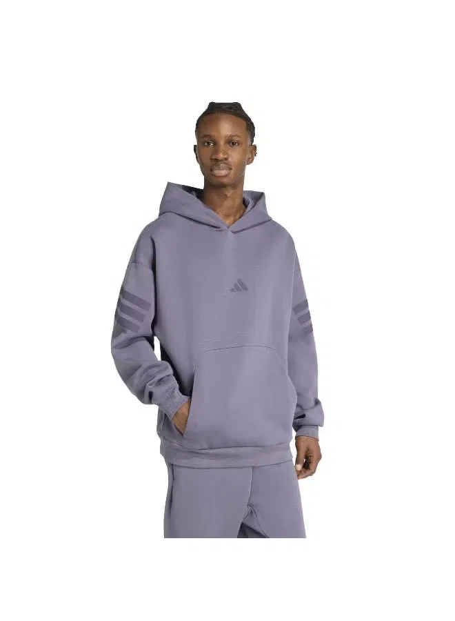 Худи с кенгуру-карманом M FI 3S HD Adidas, фиолетовый