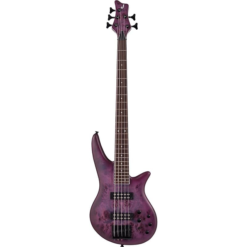 

5-струнная электрогитара Jackson X Series Spectra Bass SBXP V, лавровый гриф, прозрачный фиолетовый взрыв