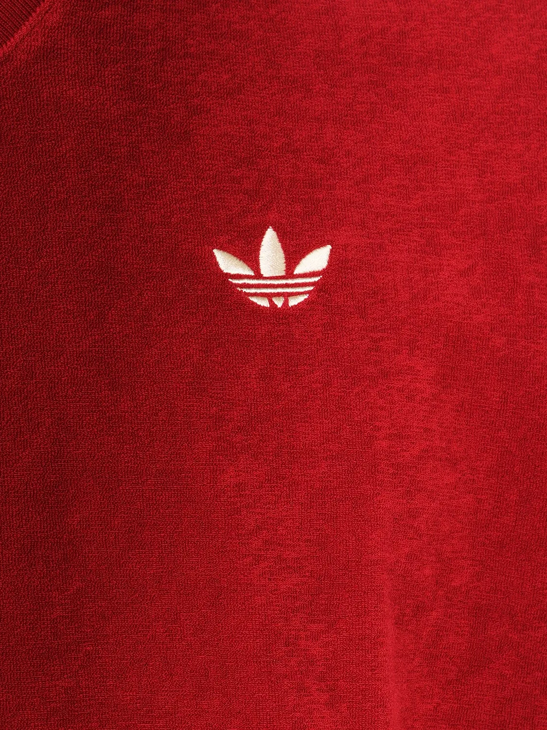 Поло x WALES BONNER из хлопкового микса Adidas, красный — фото 3