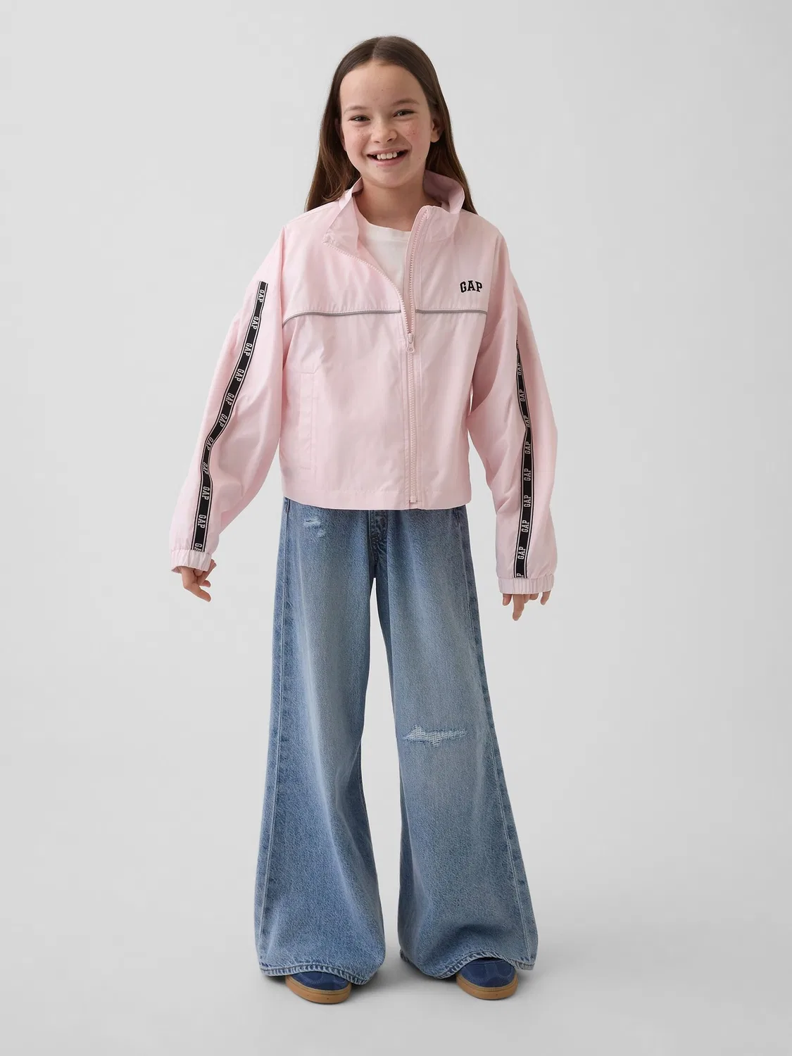 Ветровка Gap Pink Relaxed, розовая — фото 3