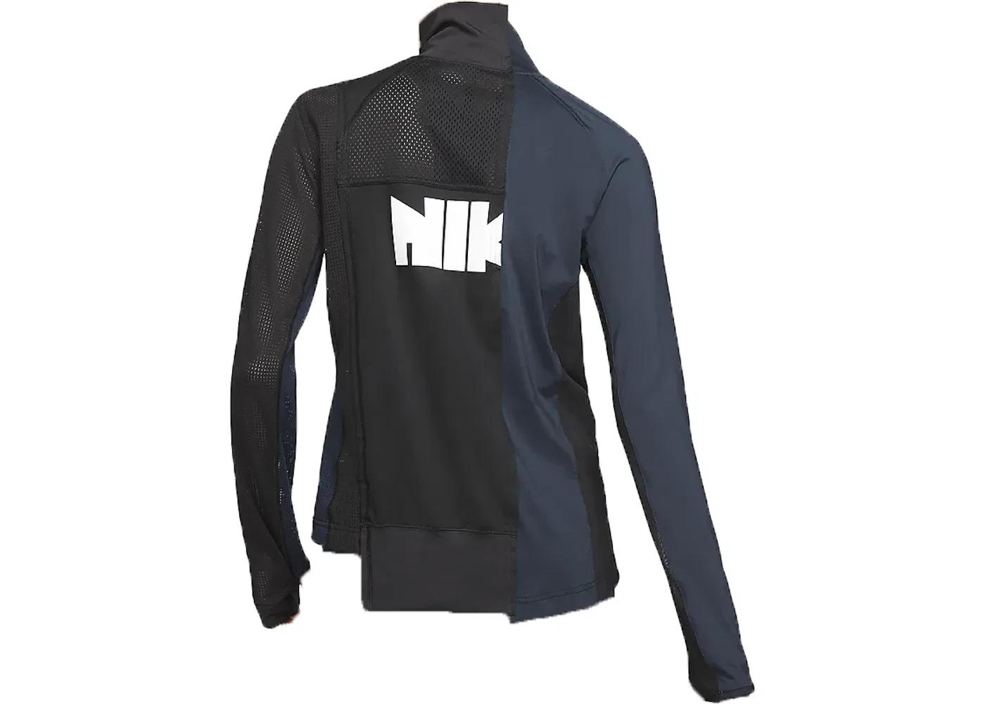 Женская куртка-бомбер с принтом Nike x Sacai, Black/Dark Obsidian — фото 2