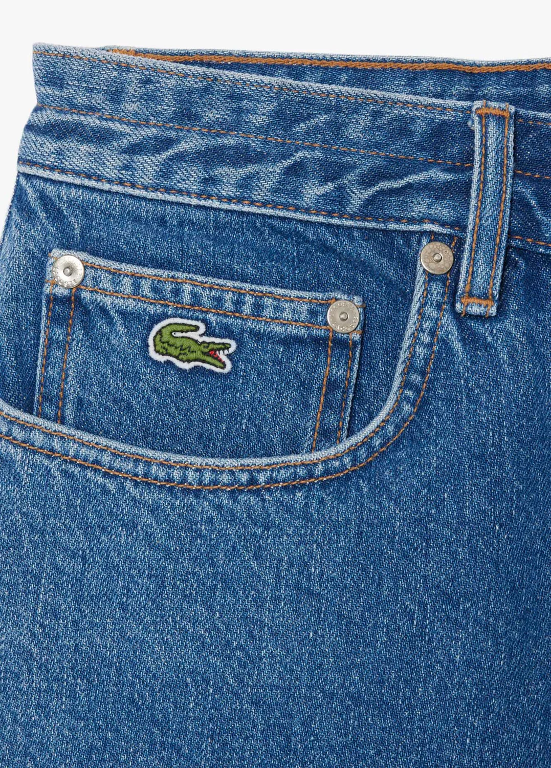 Шорты джинсовые Lacoste, темно-синий — фото 2