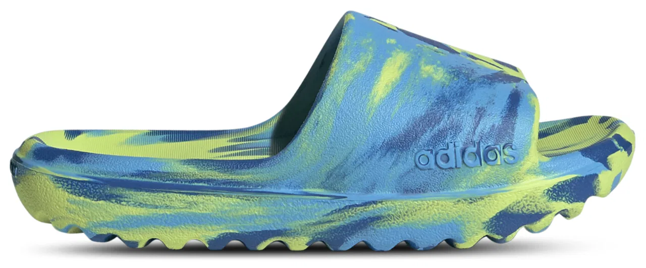 Детские сандалии-слайды с открытым носком, EVA, Adidas Adilette Lumia, adidas, Solar Slime/Lucid Aquamarine/Team Royal Blue