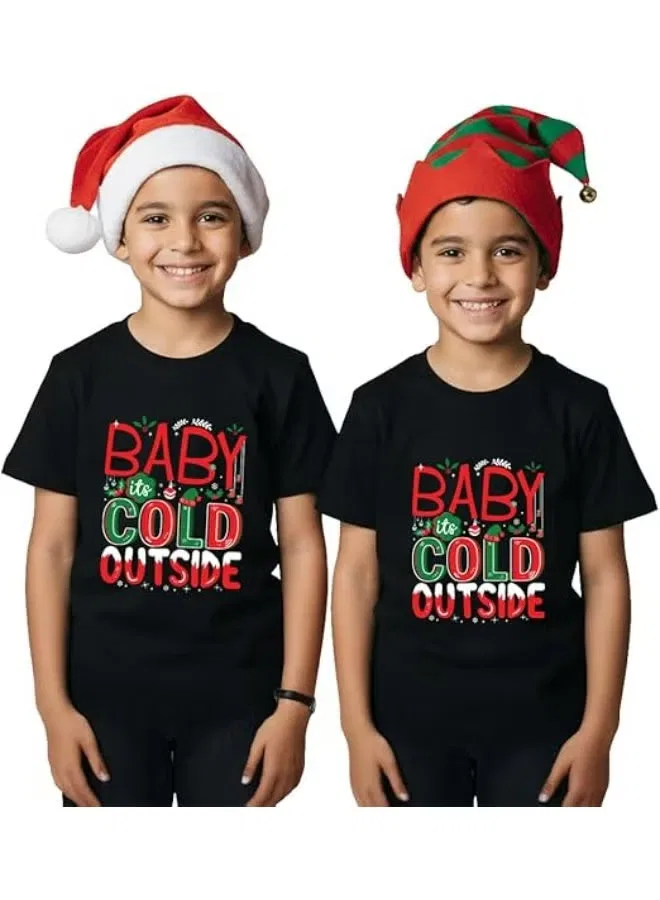 Футболка с принтом Merry Christmas Sitara Fashions, черный