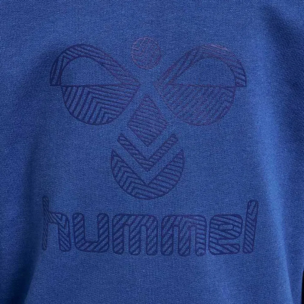 Детский свитшот для девочек хлопковый Fastwo Lime Hummel, Blue — фото 4