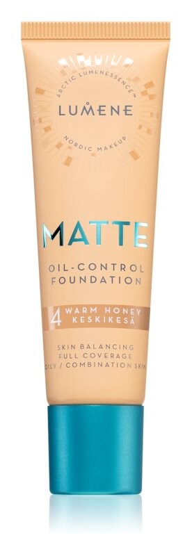 

Тональный крем - флюид для жирной и комбинированной кожи Lumene Nordic Makeup Matte, оттенок 4 Warm Honey 30 мл