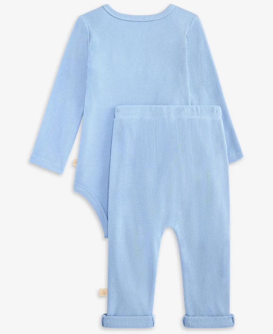 Комплект из боди и леггинсов Little Dude First Impressions, Teton Blue — фото 2