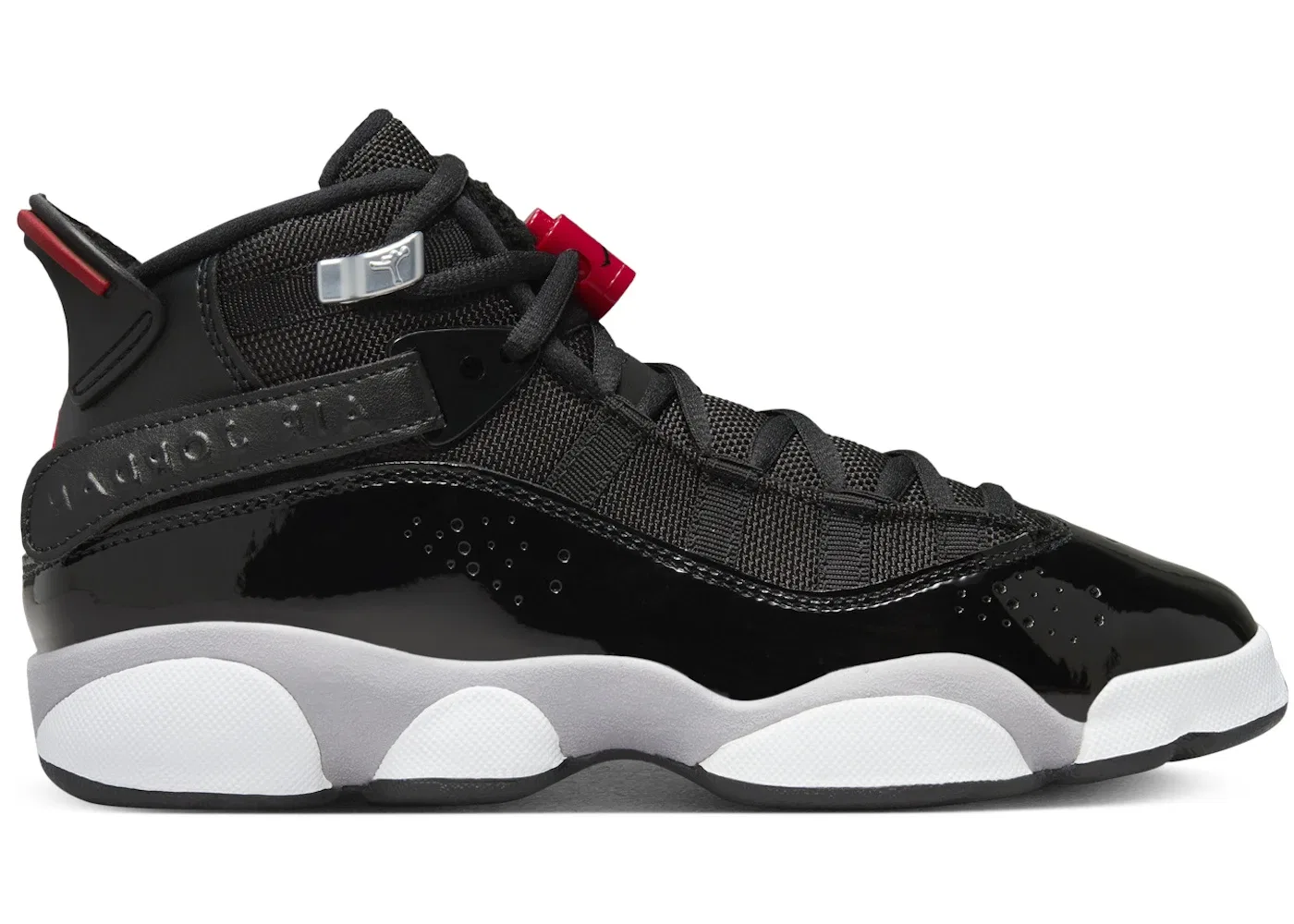 Детские кроссовки Lifestyle Jordan 6 Rings Jordan, Black/White/Metallic Silver/Fire Red