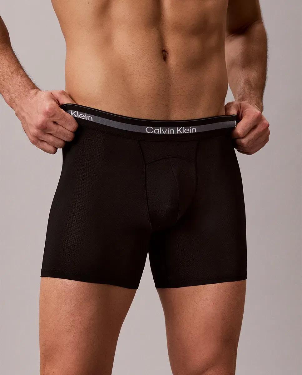 Мужской комплект трусов-боксеров из микрофибры Calvin Klein, Negro — фото 4