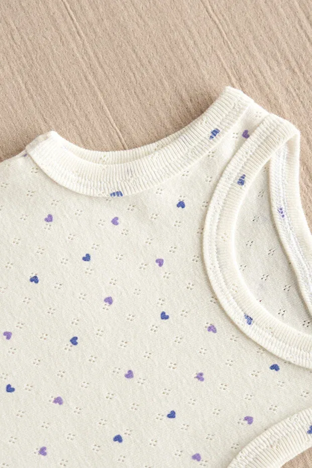 Детское боди для новорожденных без рукавов Mimu Baby, Purple — фото 3