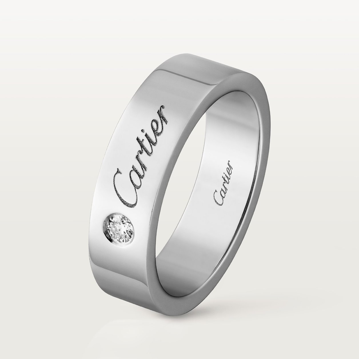 

Кольцо Cartier C de Cartier Wedding, платина/бриллиант