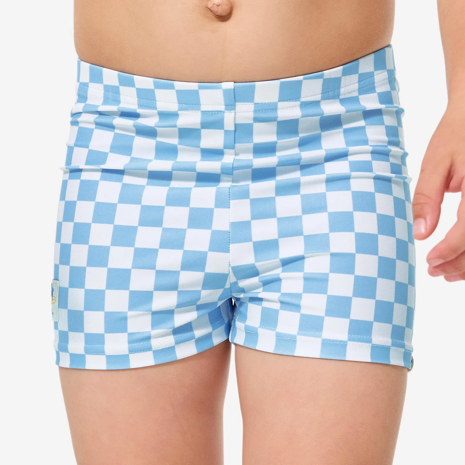 Детские плавки-боксеры для мальчиков с принтом Titou Decathlon, Schneeflockenblau — фото 2