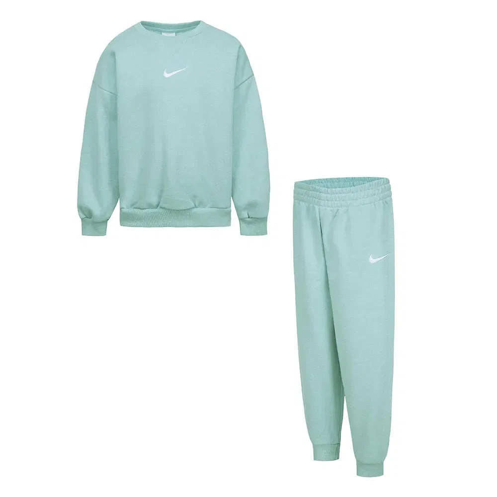 Комплект из флисовой кофты и носков Nike, зеленый