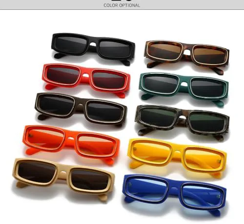 

Солнцезащитные очки в узкой прямоугольной оправе для женщин, модные квадратные солнцезащитные очки для мужчин, прямоугольные солнцезащитные очки MTZJH, C9green