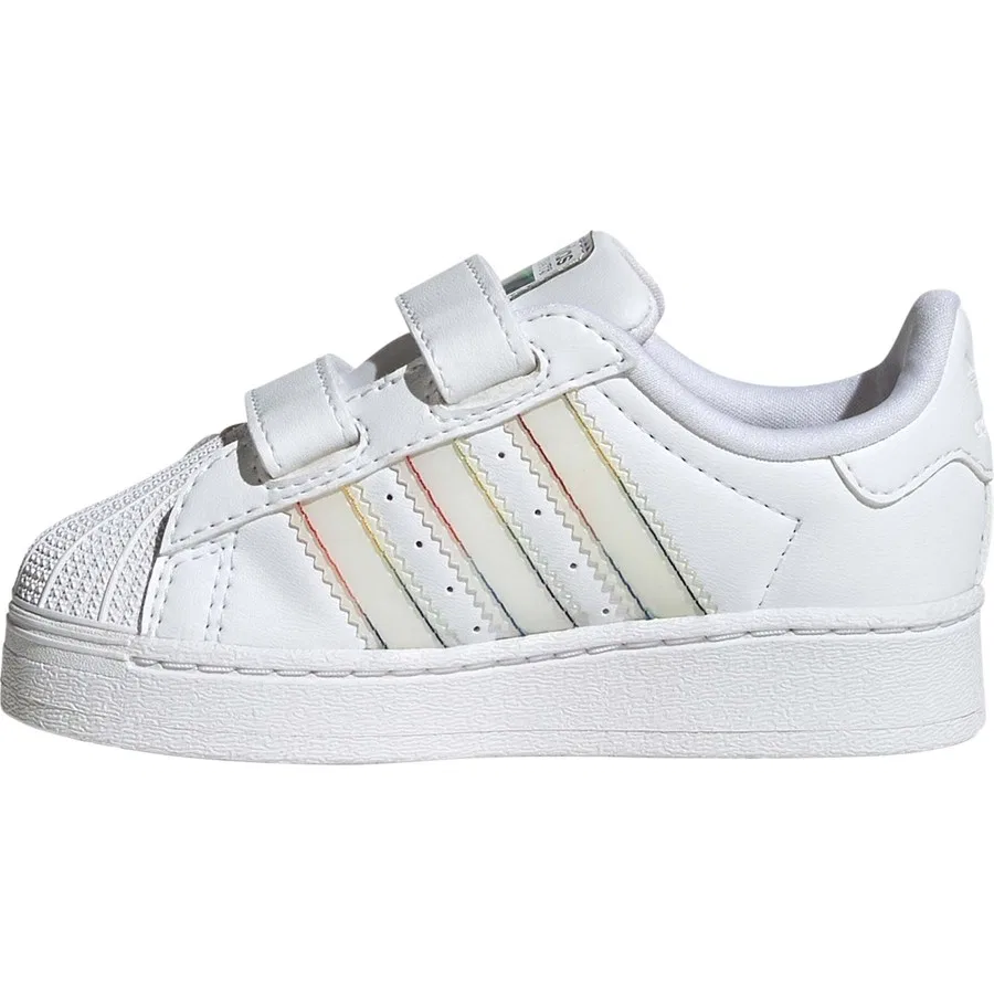Детские кроссовки с подсветкой SUPERSTAR LED LIGHTS CF I JI0511 adidas, Белый — фото 2
