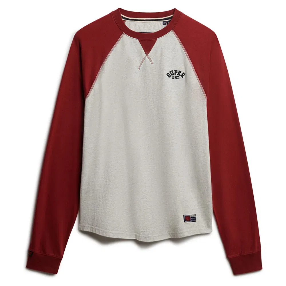 Футболка с длинным рукавом Vintage Athletic Baseball Superdry, красный — фото 3