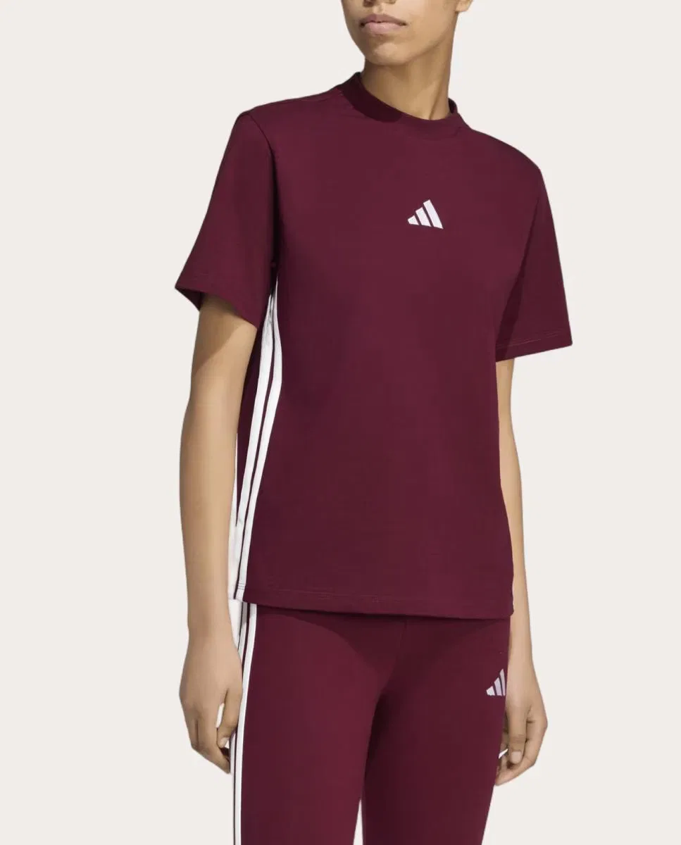 Футболки, Camisetas Casual W 3S SJ T, adidas, красный