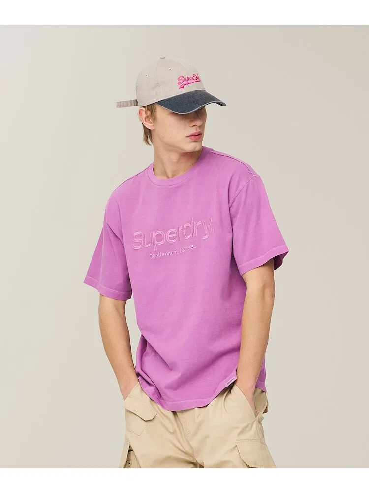 Футболка с логотипом Core Mono SUPERDRY, Purple