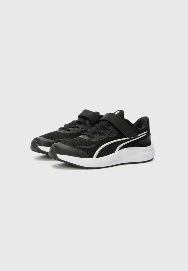Кроссовки беговые Skyrocket 2 unisex Puma black/white, Silver-coloured, белый/черный — фото 2