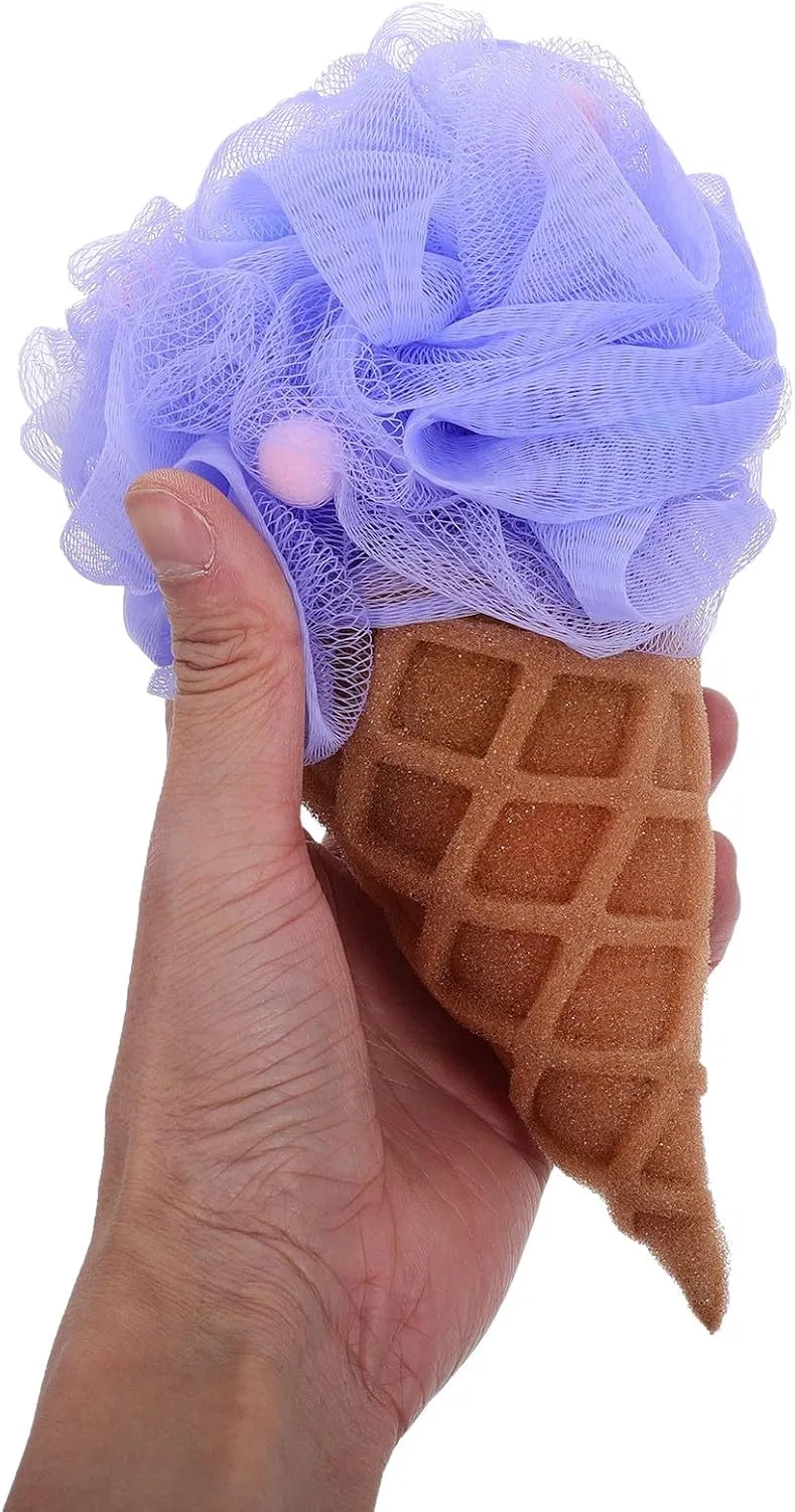 Мочалка для душа Mipcase, 2 шт, мороженое, мультиколор — фото 3