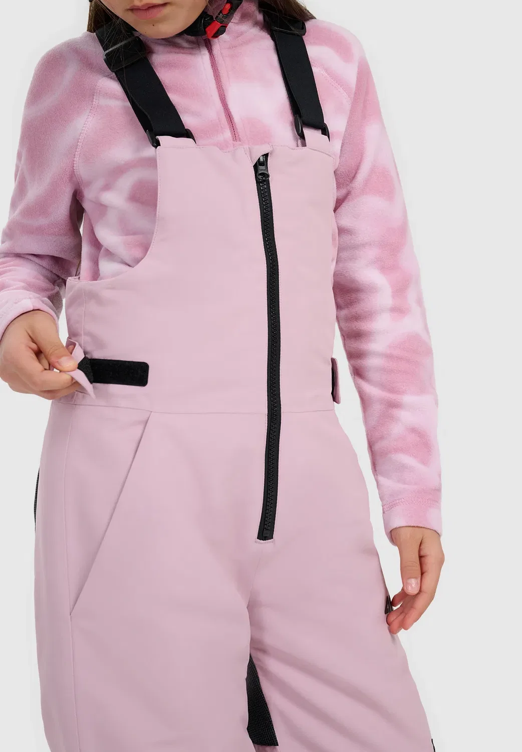 Spodnie Snowboardowe Membrana 10000 Dziewczęce - Różowe 122 (6-7 лат) - дождевые брюки 4F, Light Pink — фото 4