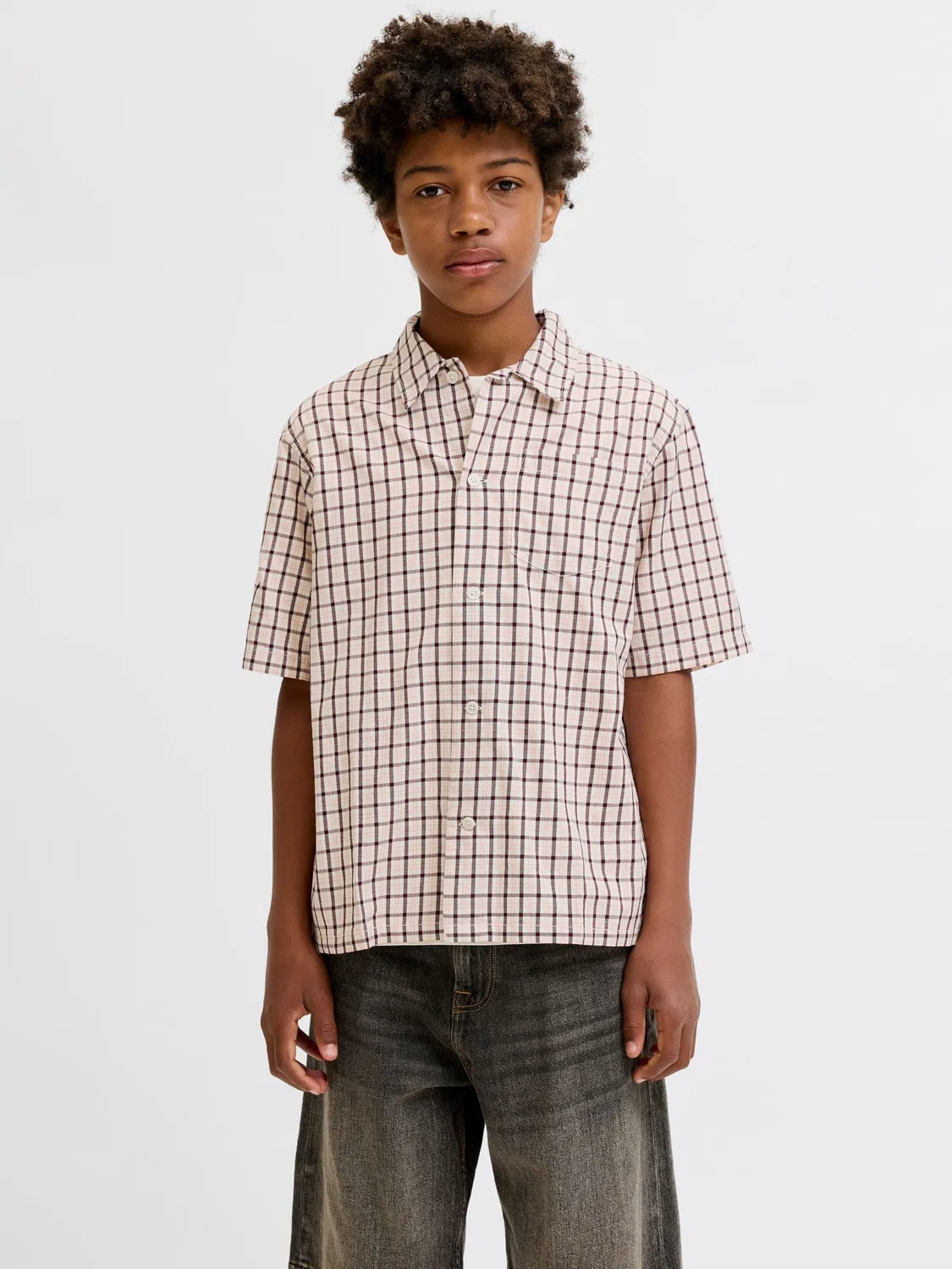 Рубашка классическая Jack & Jones Junior, белый — фото 3