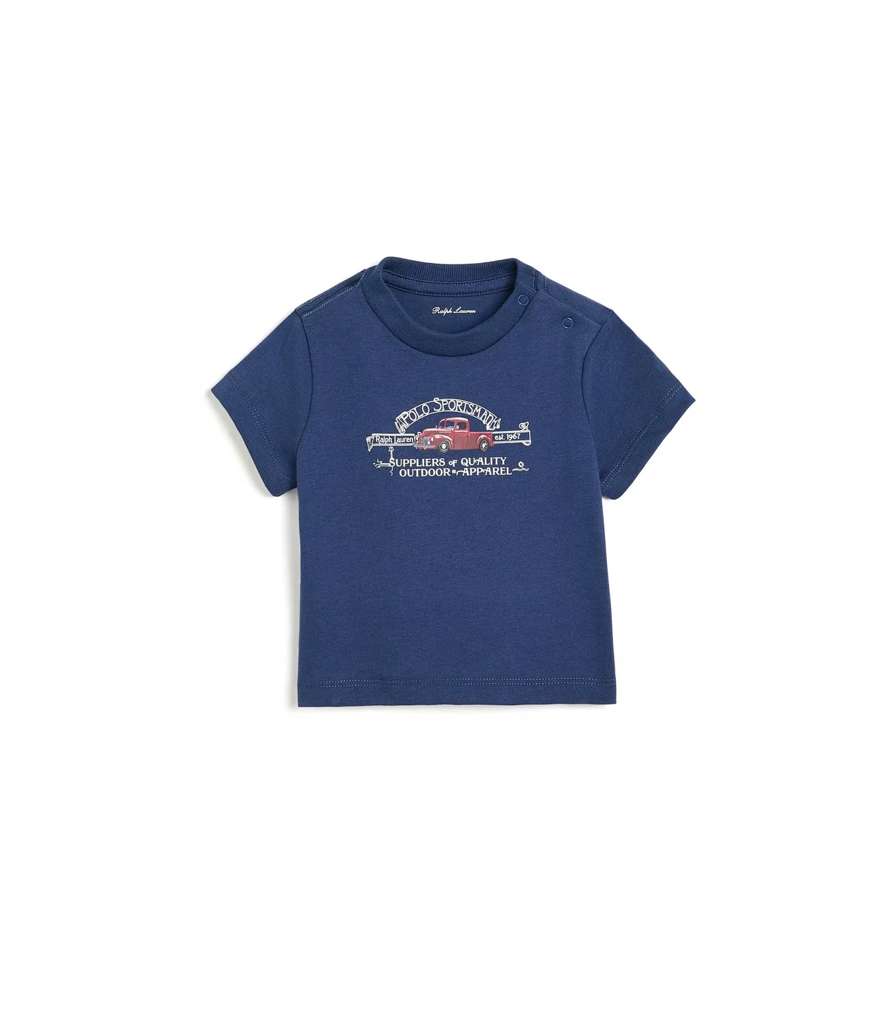 Футболка Polo Sportsman из хлопкового трикотажа (для младенцев) Polo Ralph Lauren Kids, Rustic Navy