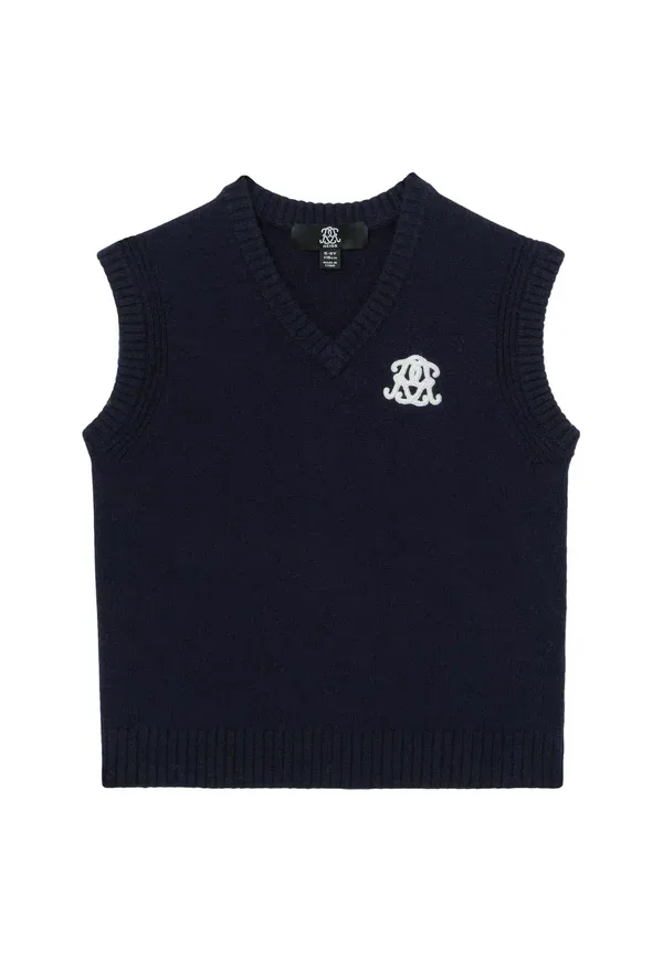 Топ с вышивкой Crosby Reiss, Navy Blue, темно-синий