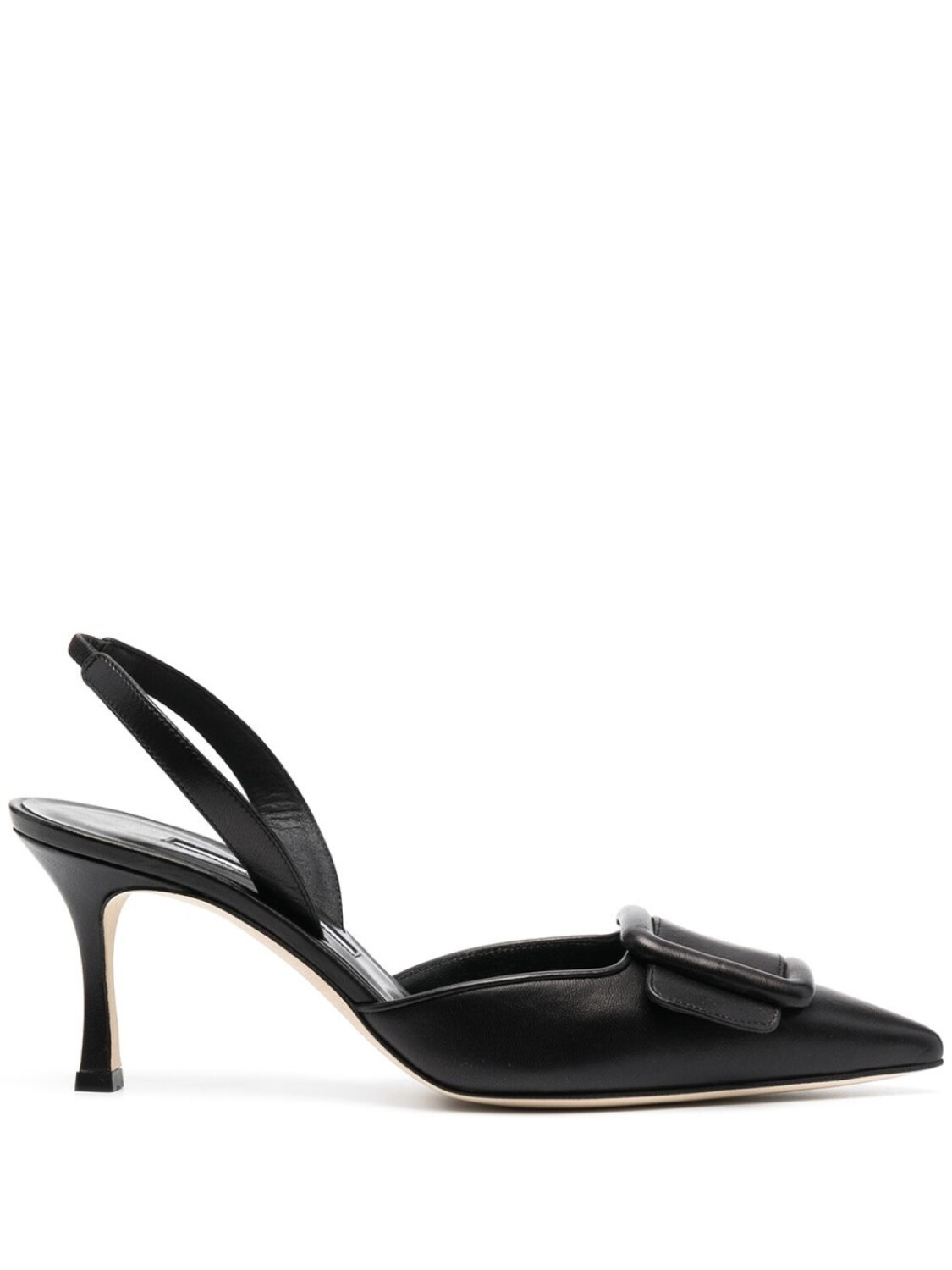 

Manolo Blahnik туфли с пряжкой и ремешком на пятке, черный
