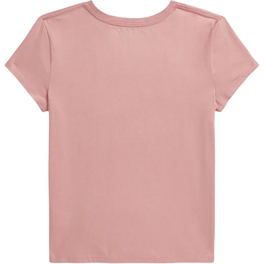 Детская футболка с круглым вырезом Rose Pink Polo Ralph Lauren — фото 3
